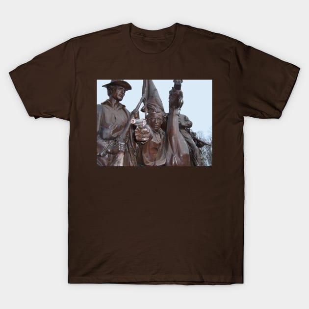 Civil War Statue T-Shirt by WickedFaery